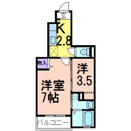 リリーオブナイルの物件間取画像